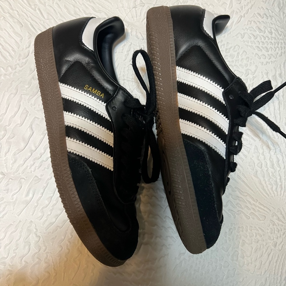 Adidas Samba Black Leather Sneakers - Picture 2 of 4
